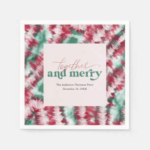 Gemeinsam und Merry   Moderne Weihnachts-Gefärbte  Serviette