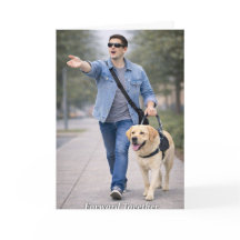 Gemeinsam vorwärts – Abschlusskarte für Führhund-T