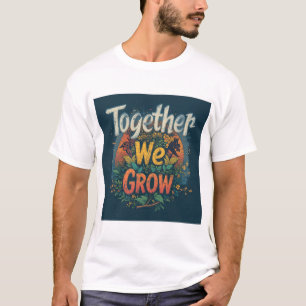 Gemeinsam wachsen wir - lebendiges Naturkunstwerk T-Shirt