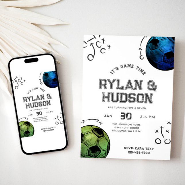 Gemeinsame Einladung zum Fußball-Geburtstag (Von Creator hochgeladen)