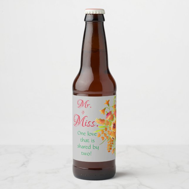 Gemeinsame Liebe Bierflaschenetikett (Vorderseite)