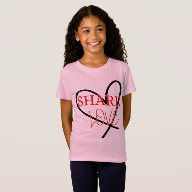 Gemeinsame Liebe Niedliche Positivgestaltung T-Shirt (Vorne ganz)