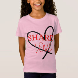 Gemeinsame Liebe Niedliche Positivgestaltung T-Shirt