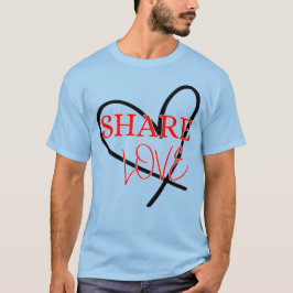 Gemeinsame Liebe Niedliche Positivgestaltung T-Shirt