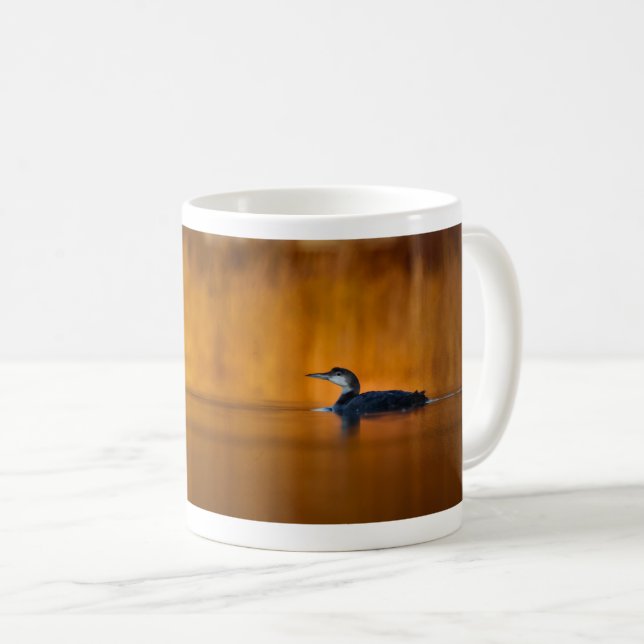 Gemeinsame Loon 11oz-Tasse Kaffeetasse (VorderseiteRechts)