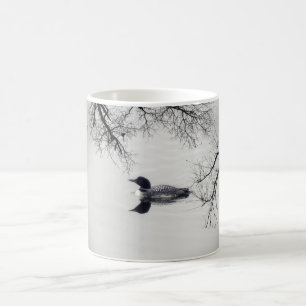 Gemeinsame Loon-Swims im Winter im Nordsee Kaffeetasse