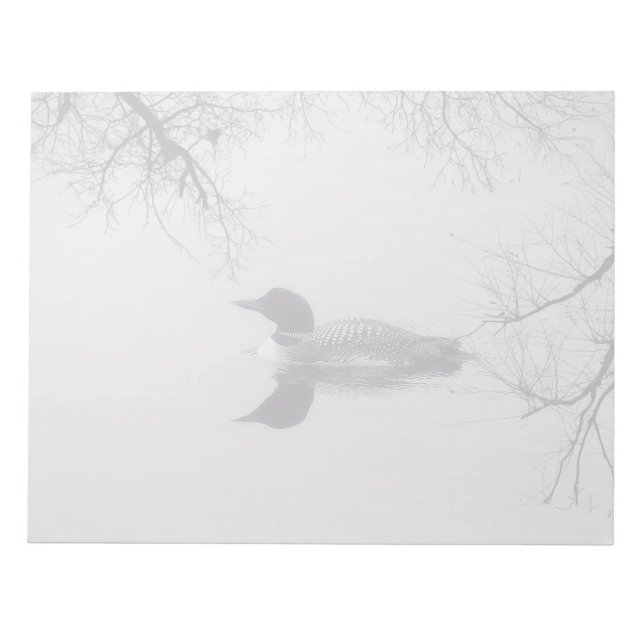 Gemeinsame Loon-Swims im Winter im Nordsee Notizblock (Vorderseite)