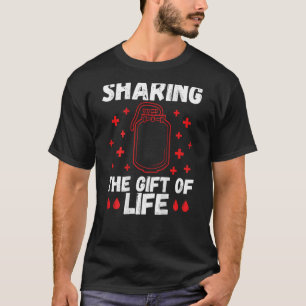 Gemeinsame Nutzung der Lebensdauer des Blutspender T-Shirt