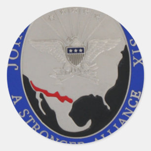 GEMEINSAME TASK FORCE 6 RUNDER AUFKLEBER