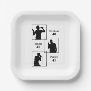 Gemeinsamer Geburtstag Dreifacher Spaß Minimalisti Pappteller