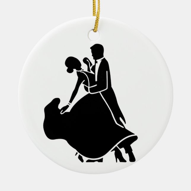 GEMEINSAMES TANZEN AUF *1. CHRISTMAS KERAMIK ORNAMENT (Vorne)