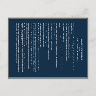Gemeinsames Wissen für Christen Postkarte