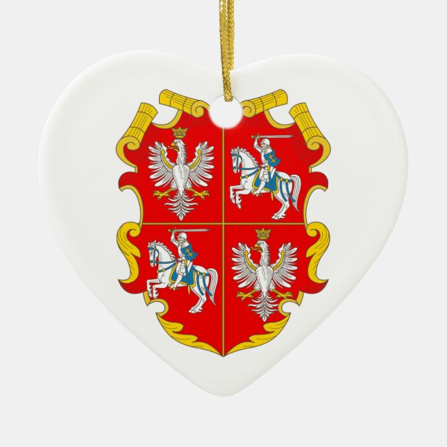 Gemeinschaft Polen-Litauen (Anstieg der Rose) Keramik Ornament (Vorne)