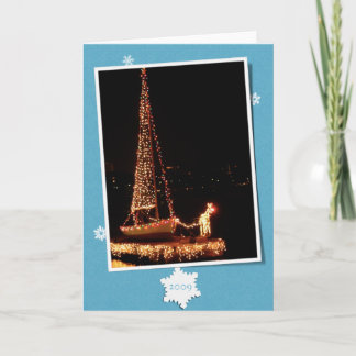 Gemeinschaftsbootfahrt Rudolph-2009 Feiertagskarte