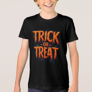 Gemeißelte & Stachelige Orange TRICK OR TREAT Hall Tri-Blend Shirt
