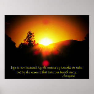 gemessen durch Momente Poster