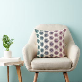 Gemetrisches Blumenmuster - Design - Pop Pastell Kissen