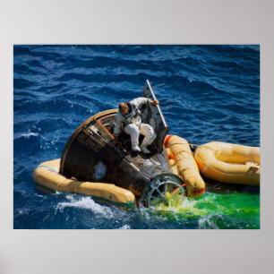 Gemini 11 Splashdown & Erholung Poster