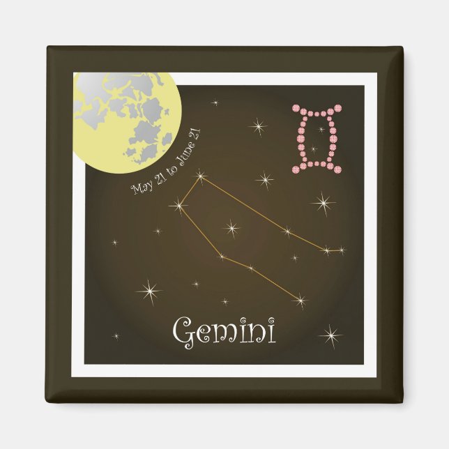 Gemini 21 Mai bis 21 Juni Magnet (Vorne)