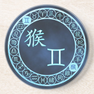 Gemini/Affe Untersetzer