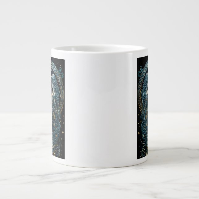 Gemini-Astrologie Jumbo-Tasse (Vorderseite)