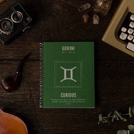 Gemini Astrologie-Zeichen Notizblock