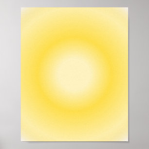 Gemini Aura Gradient, Gemini Zodiac, Gelbe Aura Poster