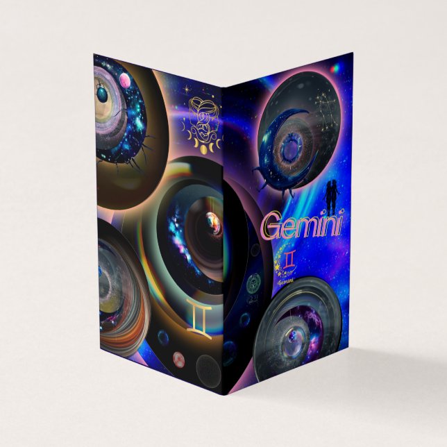 Gemini Birthday Card (Vorderseite)