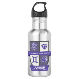 Gemini Birthday Crest™ for June 1-21 Edelstahlflasche