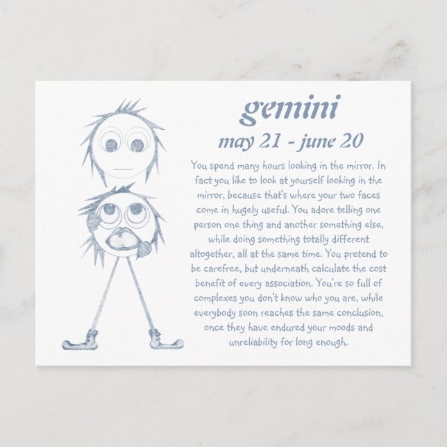 Gemini [ - BitchScope - ] Carte postale (Devant)