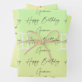 Gemini Colorstrolgy Geburtstag Geschenkpapier Set