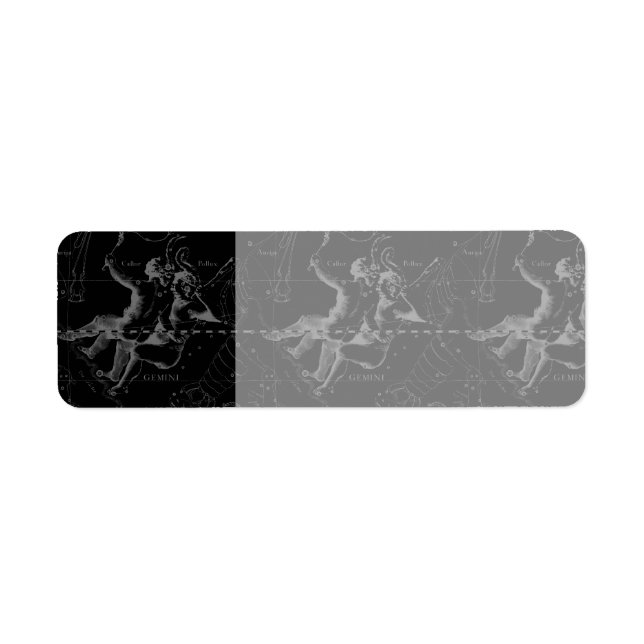 Gemini Constellation Map Gravur von Hevelius (Vorne)