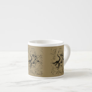 Gemini Constellation Zodiac Hevelius 1690 Espressotasse