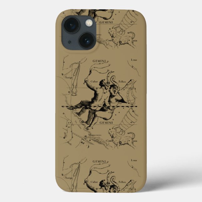 Gemini Constellation Zodiac Hevelius ca. 1690 Case-Mate iPhone Hülle (Rückseite)