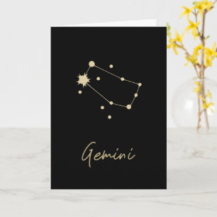 Gemini Constellation Zodiac Karte