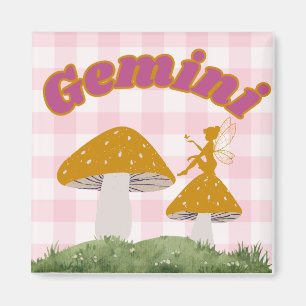 Gemini Cotattcore Ästhetische Mushroom Art Magnet