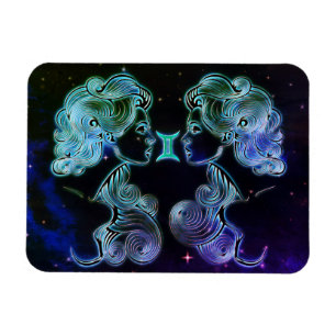 Gemini die Zwillinge zodiac Magnet
