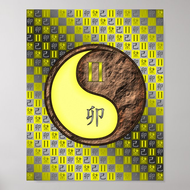 Gemini & Earth Rabbit Poster (Vorne)