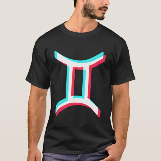Gemini For And Zodiac Gemini T-Shirt (Vorderseite)