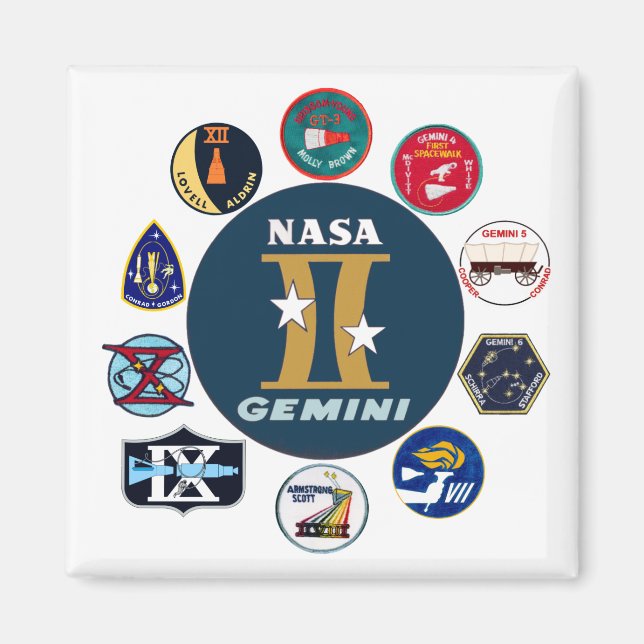 Gemini-Gedenklogo Magnet (Vorne)