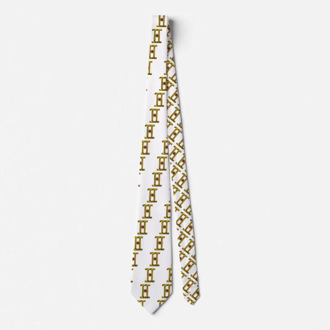 GEMINI GOLD ZODIAC BIRTHDAY JEWEL KRAWATTE (Vorderseite)