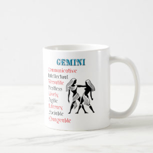Gemini Horoscope Zodiac Sign Kaffeetasse