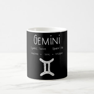 Gemini Horoskop Astrologie Star Geburt Geburtstags Kaffeetasse