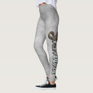 Gemini in Pearl Gemstone Leggings