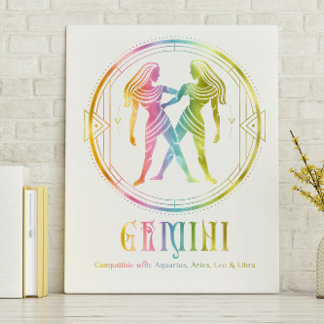 Gemini-Kompatibilität Leinwanddruck