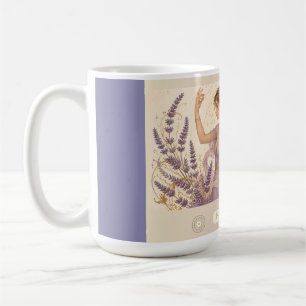 Gemini Lavendel Art Nouveau Tasse