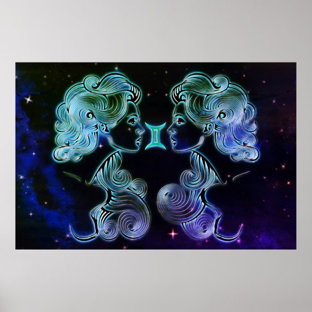 gemini les jumeaux poster zodiac (Devant)