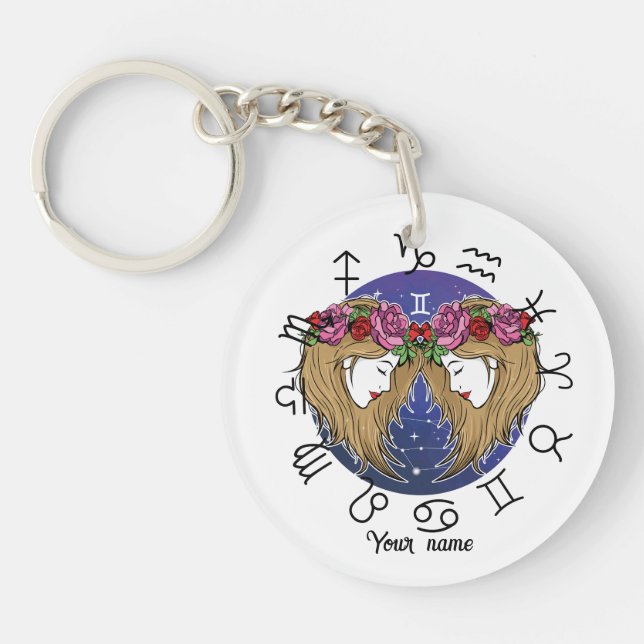 Gemini & Libra Acrylic Keychain (Devant)