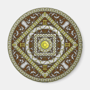 Gemini Mandala Magnet
