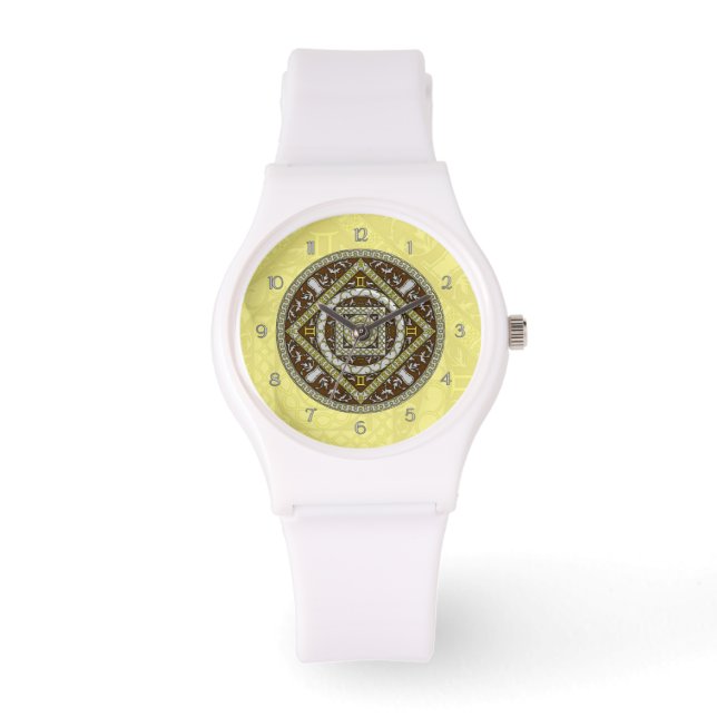 Gemini Mandala Watch Armbanduhr (Vorderseite)